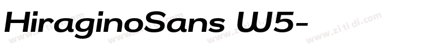 HiraginoSans W5字体转换 HiraginoSans W5字体转换